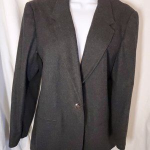 Women's Sag Harbor Wool Charcoal Jacket - Size 16 - Very Nice!